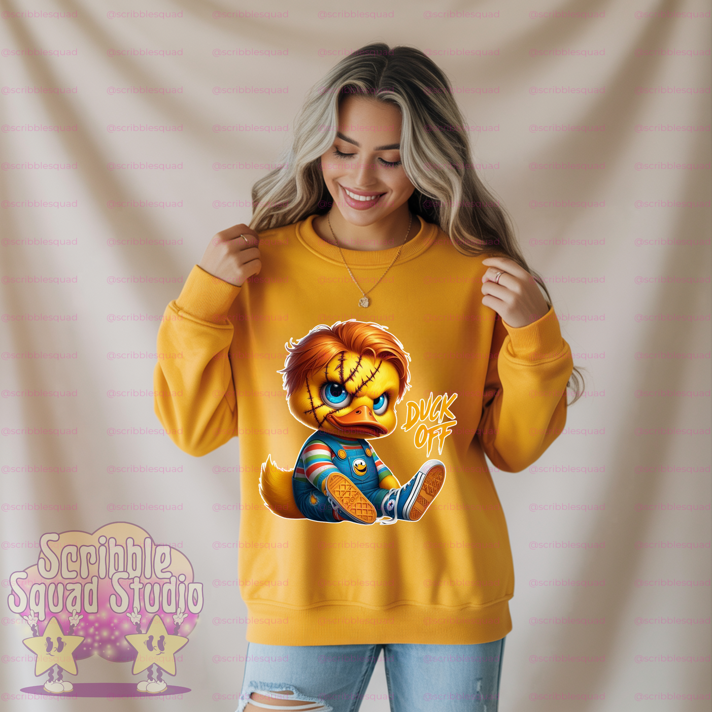 DUCK OFF SPOOKY PNG