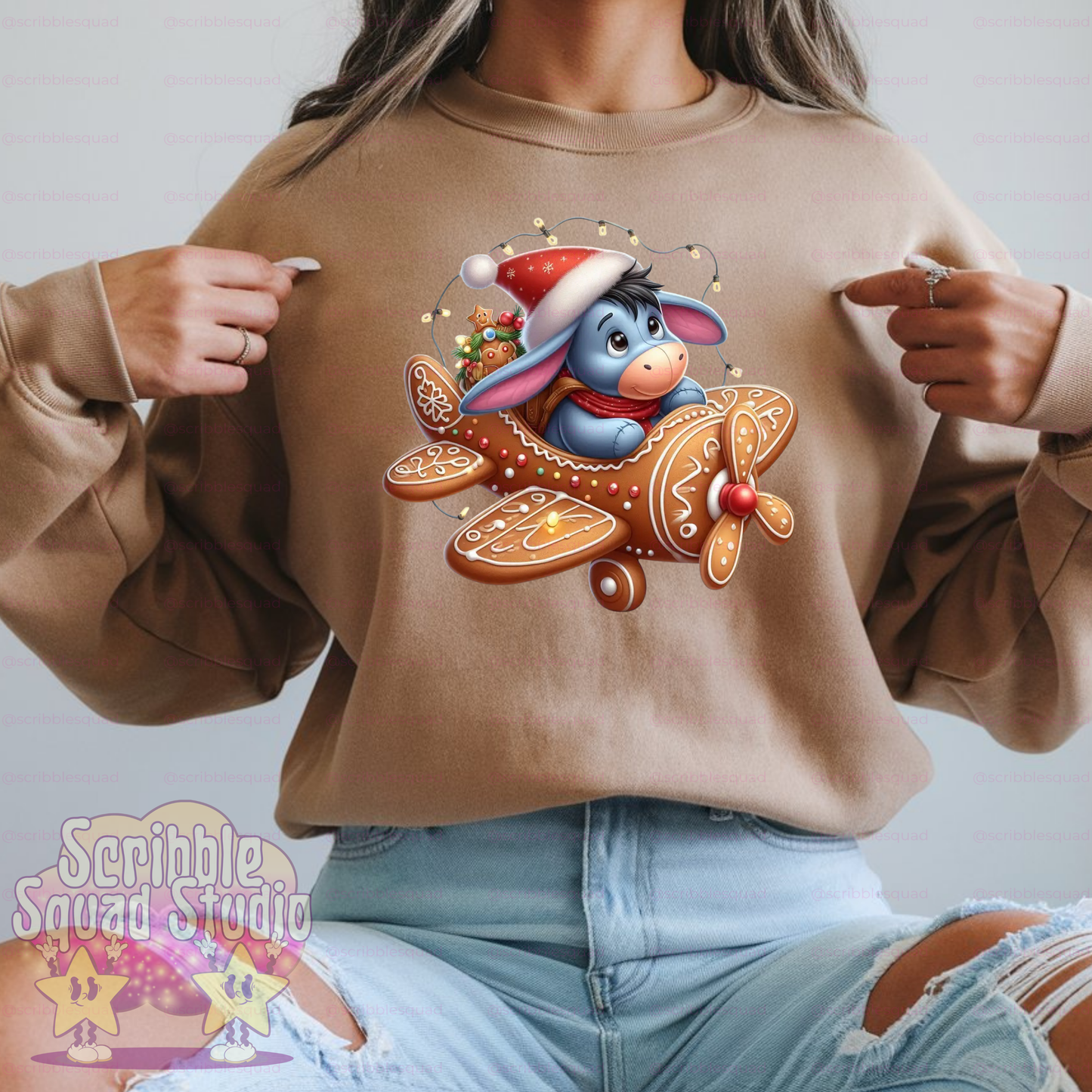 GINGERBREAD PLANE POOH BUNDLE PNG