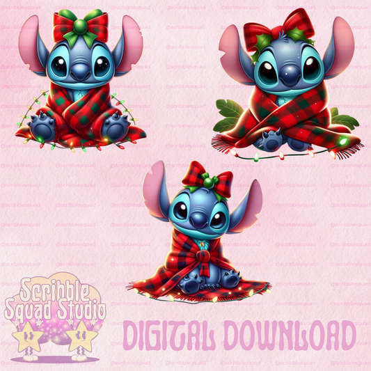 FESTIVE STITCH PLAID PNGS