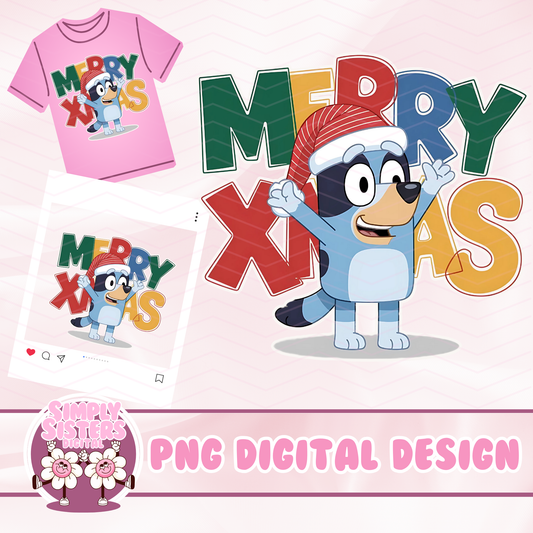 BLUEY XMAS PNG