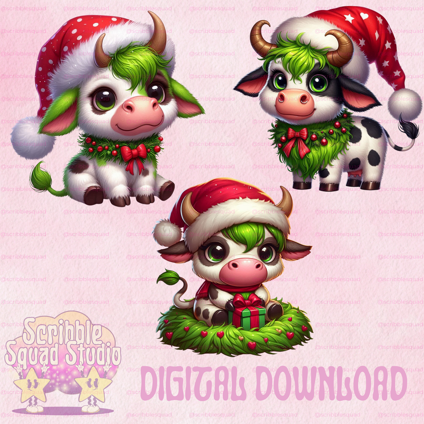 FESTIVE MOOS PNGS