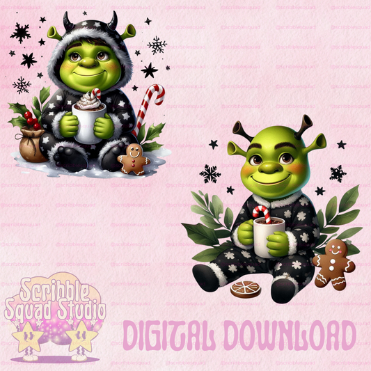 SHREK DARK CHRISTMAS PNG
