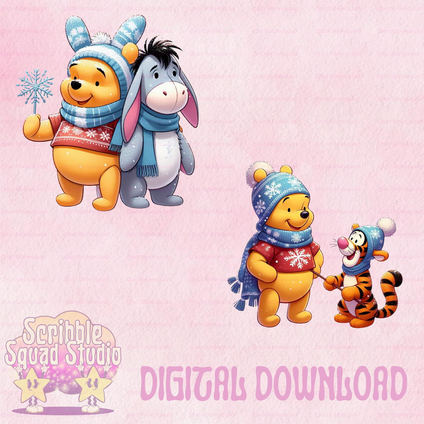 FESTIVE FRIENDS PNG BUNDLE