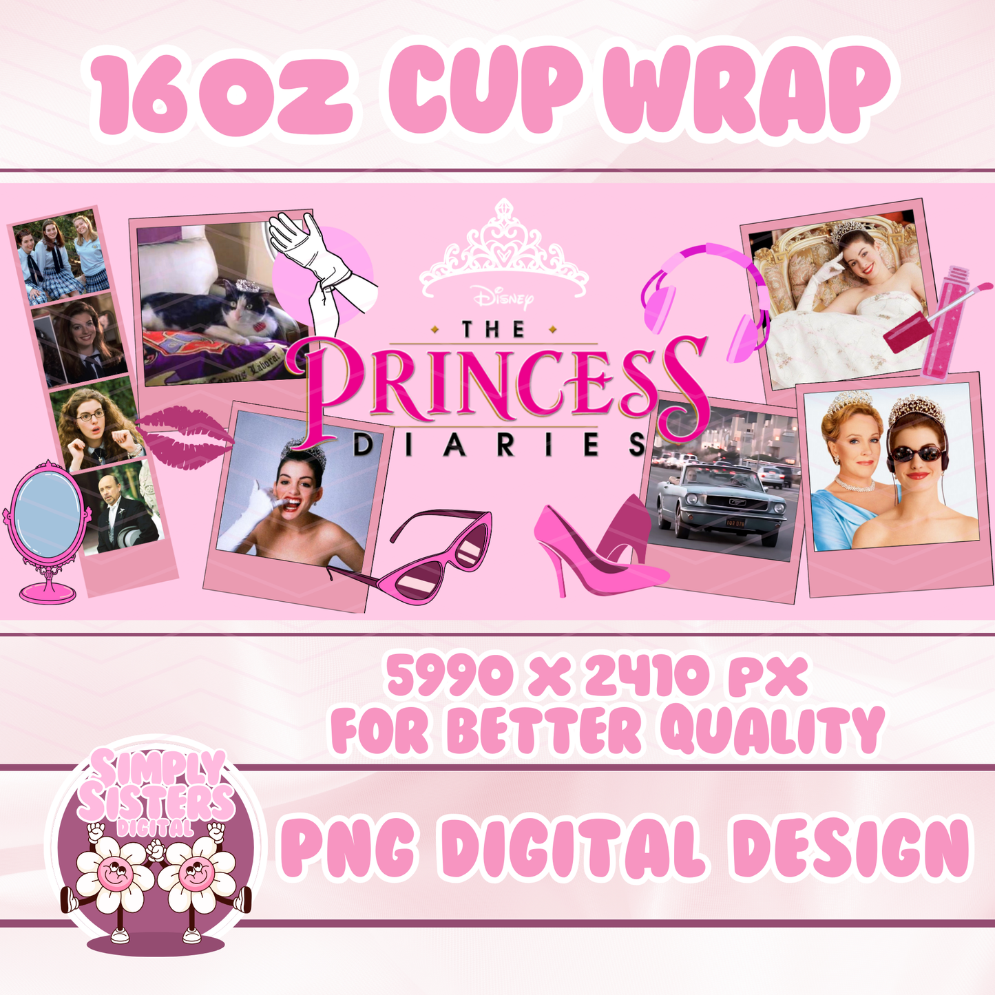PRINCESS DIARIES CUP WRAP