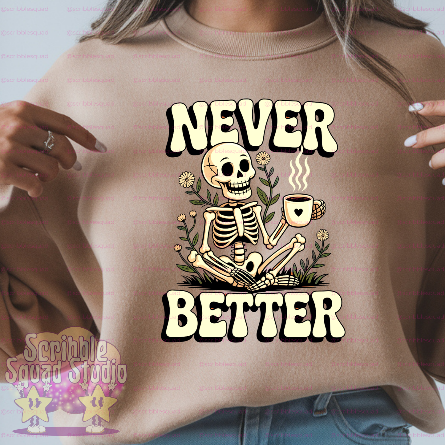 NEVER BETTER SKELETON PNG