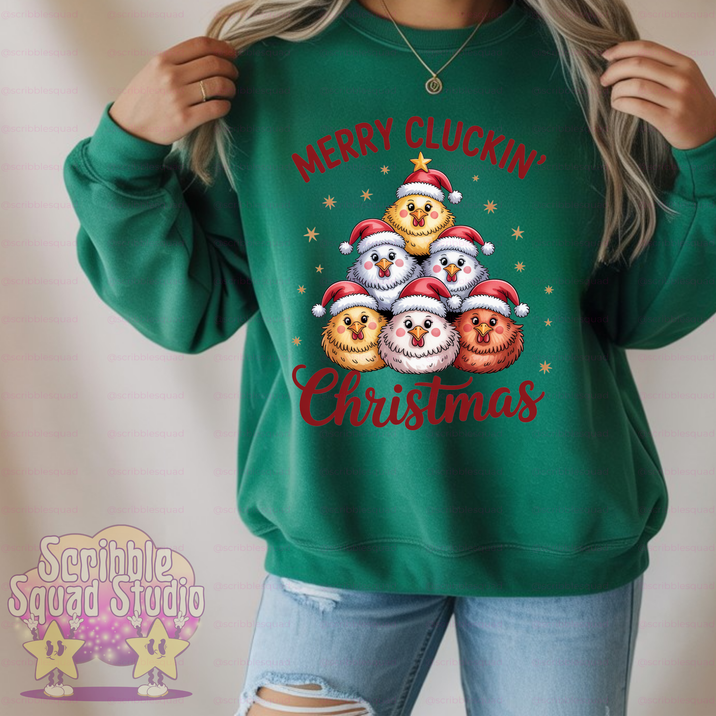 CLUCKING CHRISTMAS PNG