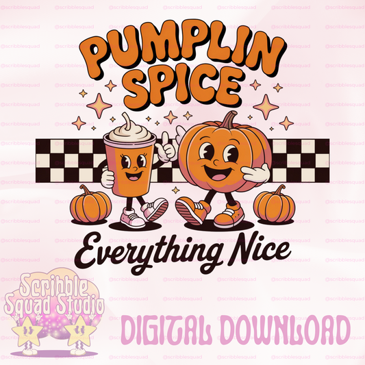 RETRO PUMPKIN SPICE PNG