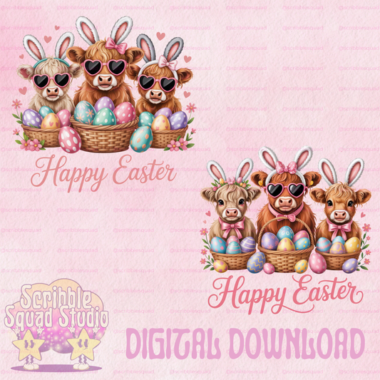 EASTER COWS PNG