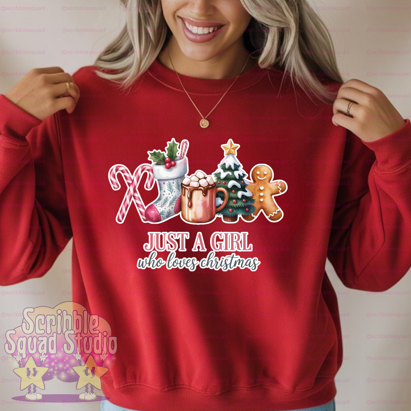 JUST A GIRL WHO LOVES CHRISTMAS PNG