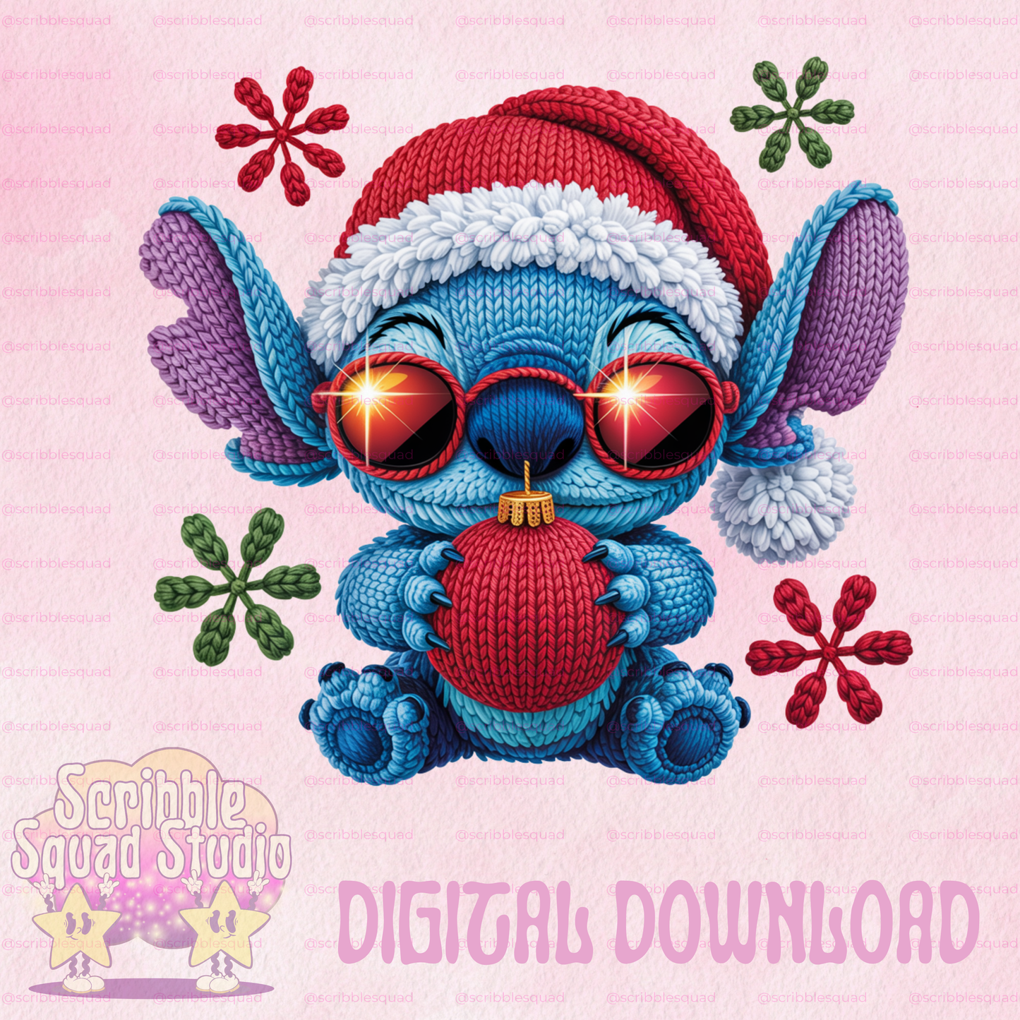 COOL CHRISTMAS STITCH PNG
