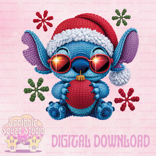 COOL CHRISTMAS STITCH PNG