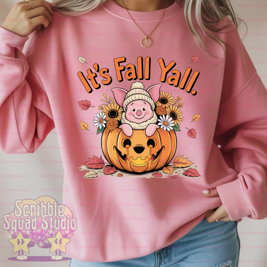 FALL YALL PIGLET PNG