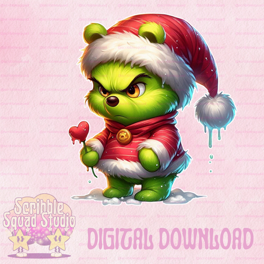 GRUMPY GREEN PNG