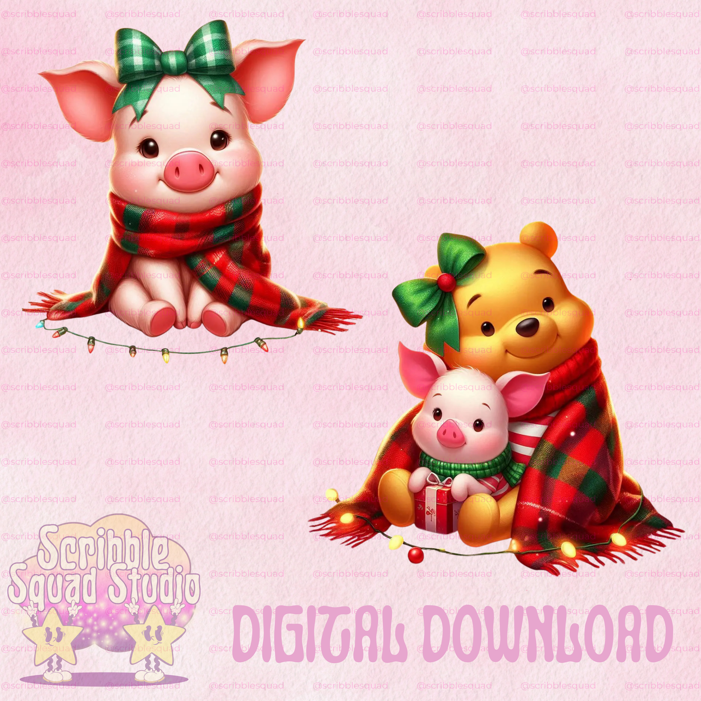 FESTIVE FRIENDS PNGS