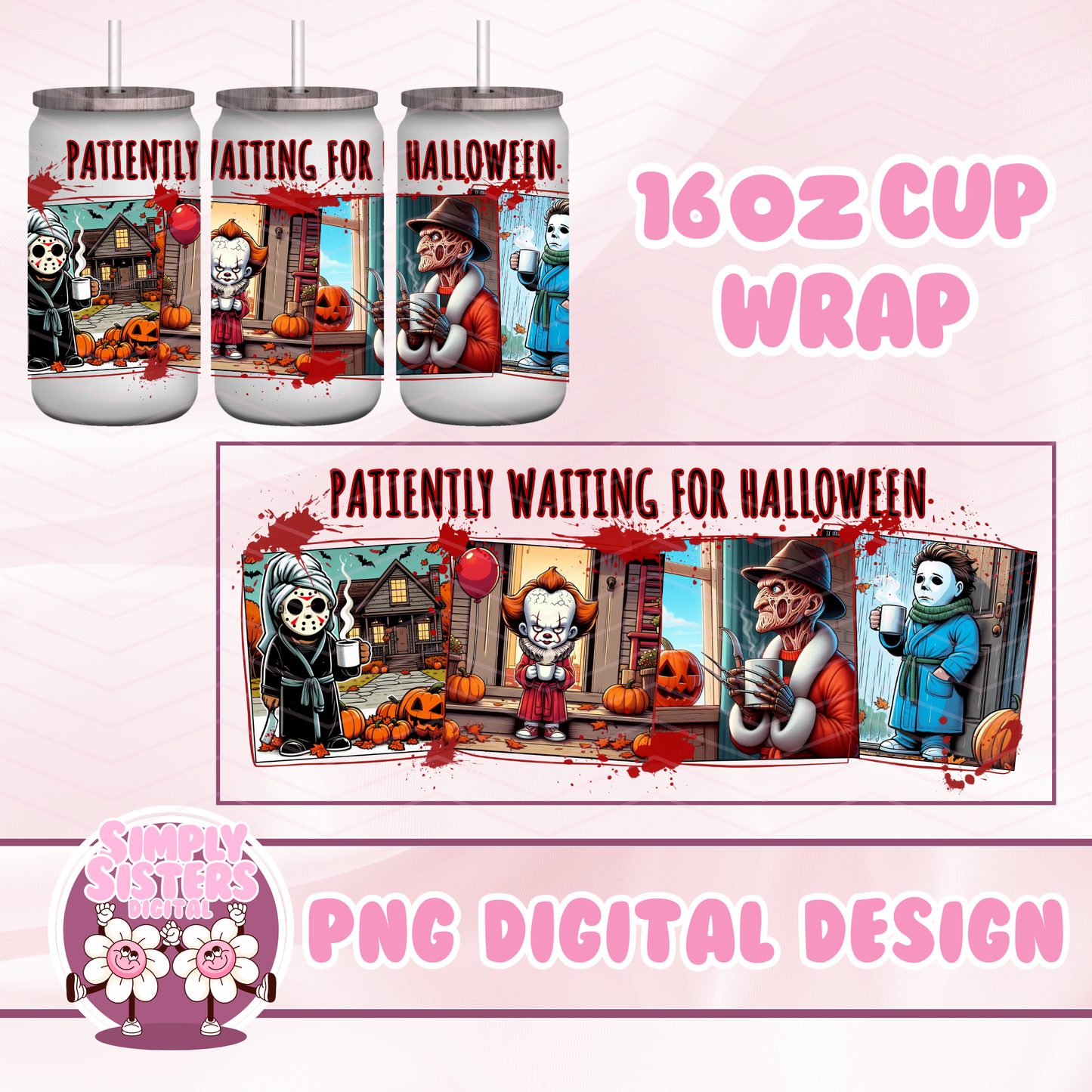 LITTLE SLASHER HALLOWEEN CUP WRAP