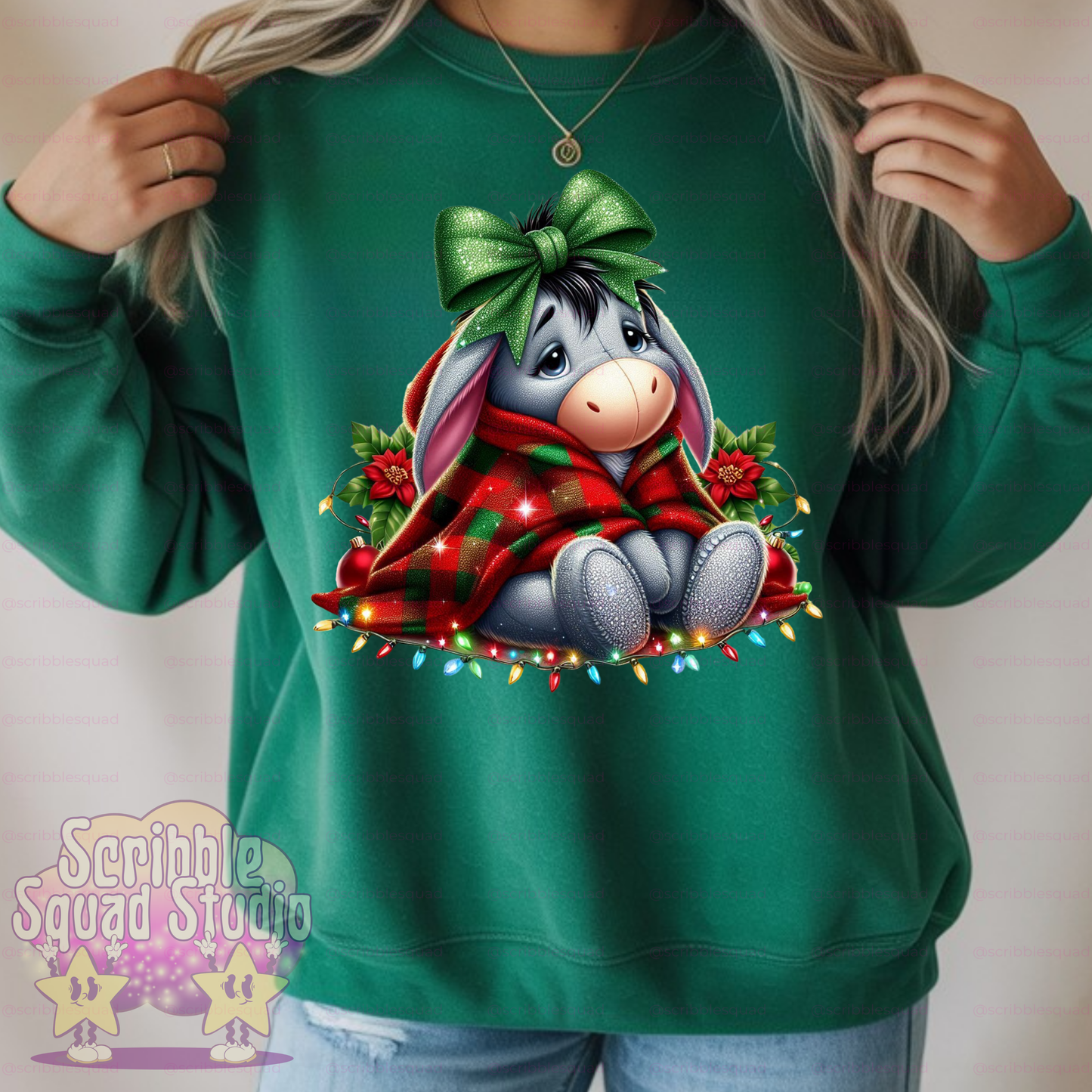 COZY CHRISTMAS EEYORE PNG
