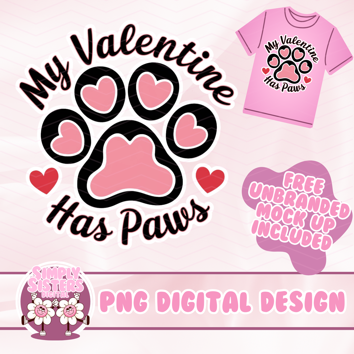 MY VALENTINE HAS PAWS PNG