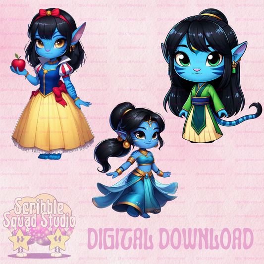 AVATAR PRINCESSES PNG
