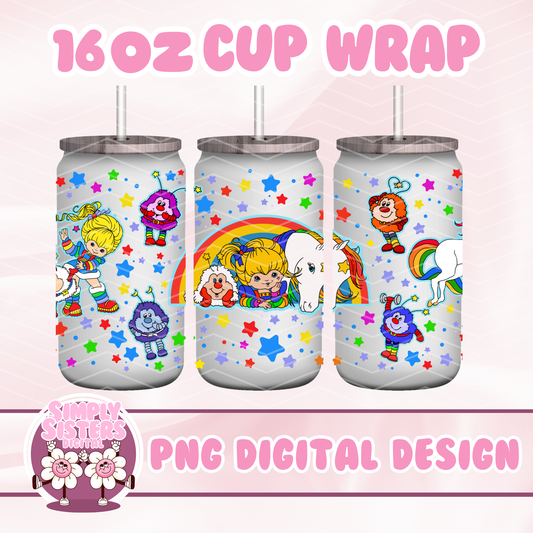 BRIGHT RAINBOW CUP WRAP