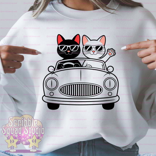 COOL CATS CAR PNG