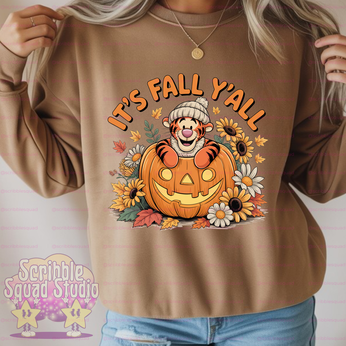 FALL YALL TIGGER PNG