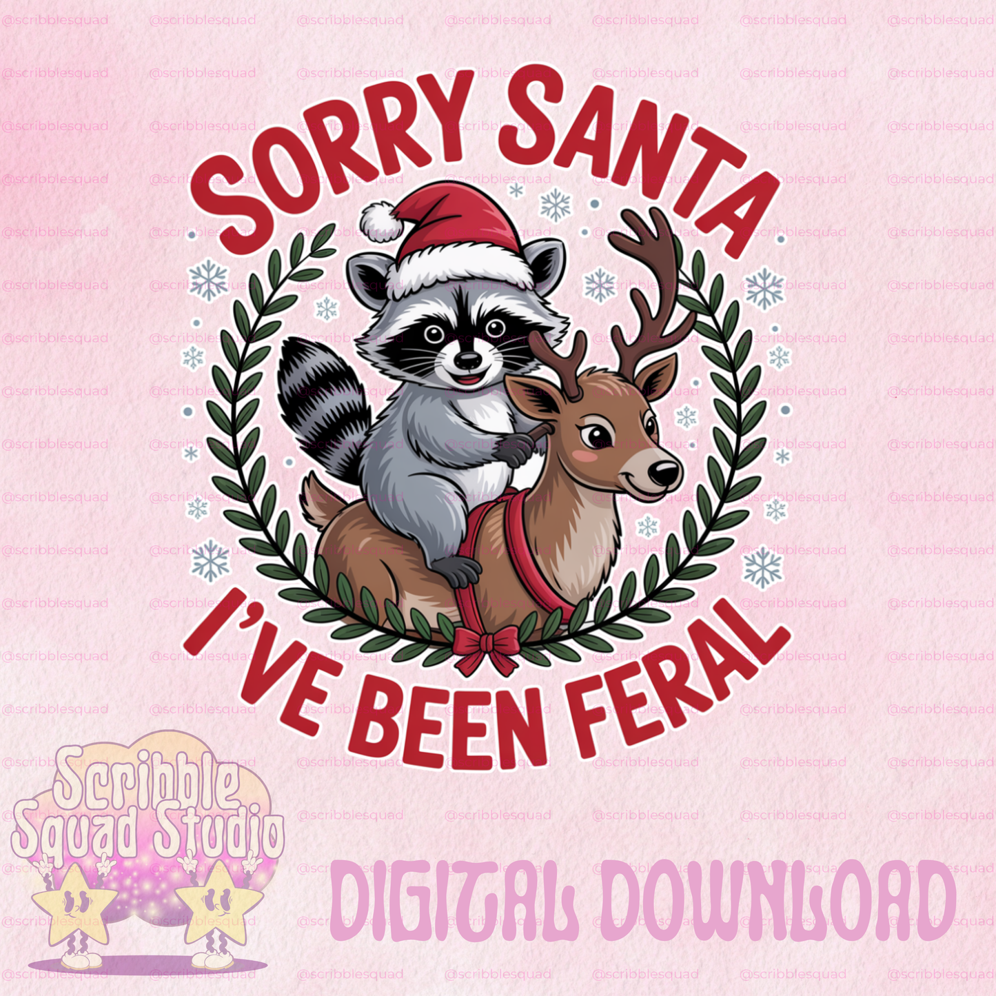 SORRY SANTA PNG