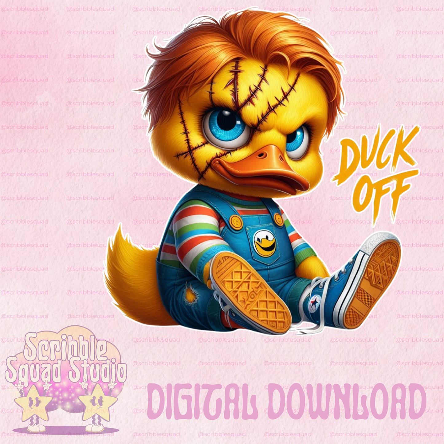 DUCK OFF SPOOKY PNG