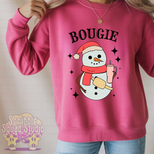 BOUGIE PINK SNOWMAN PNG