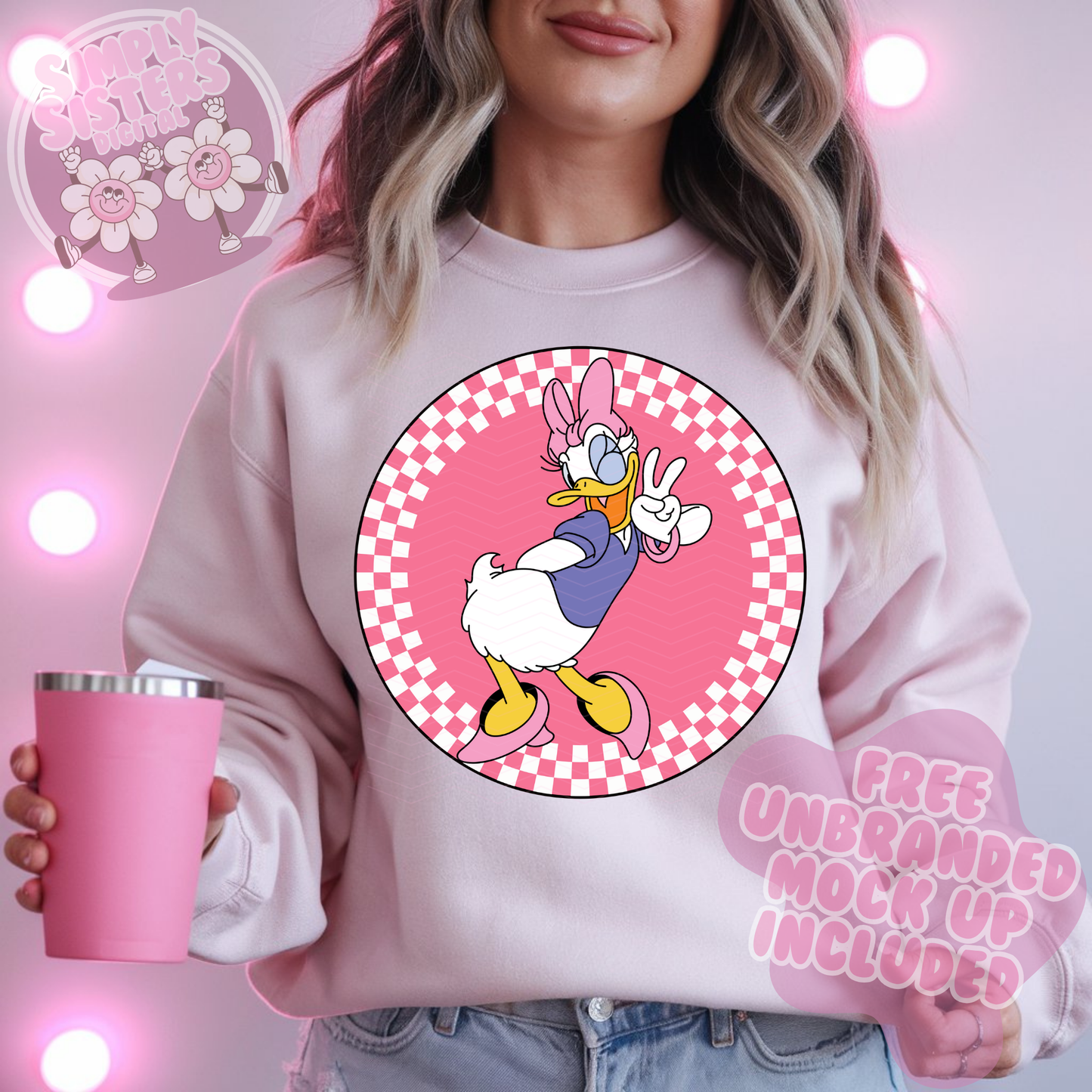 CUTE PINK MINNI & DAISY PNGS