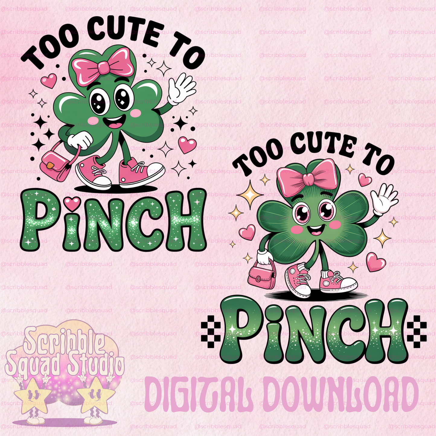 TOO CUTE TO PINCH PNG