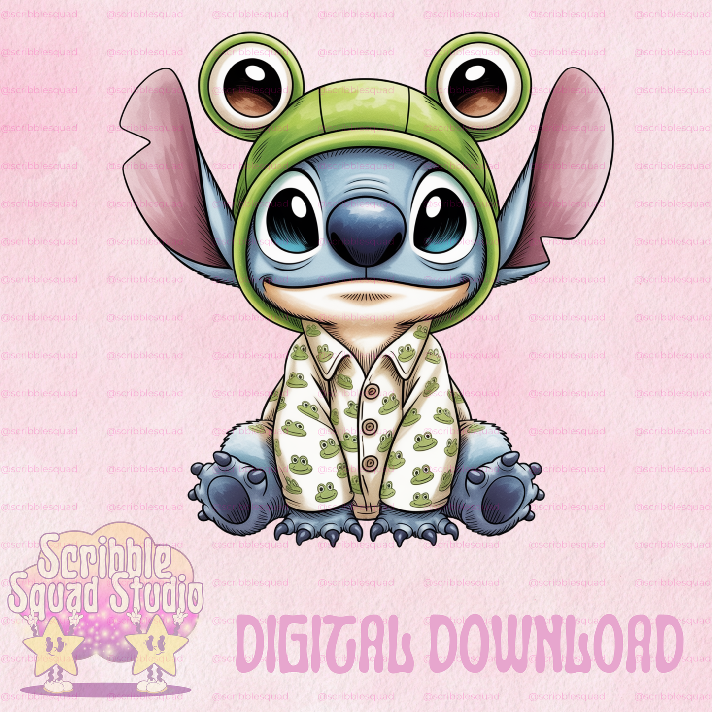 STITCH FROG PNG