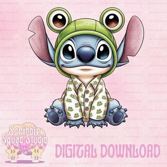 STITCH FROG PNG