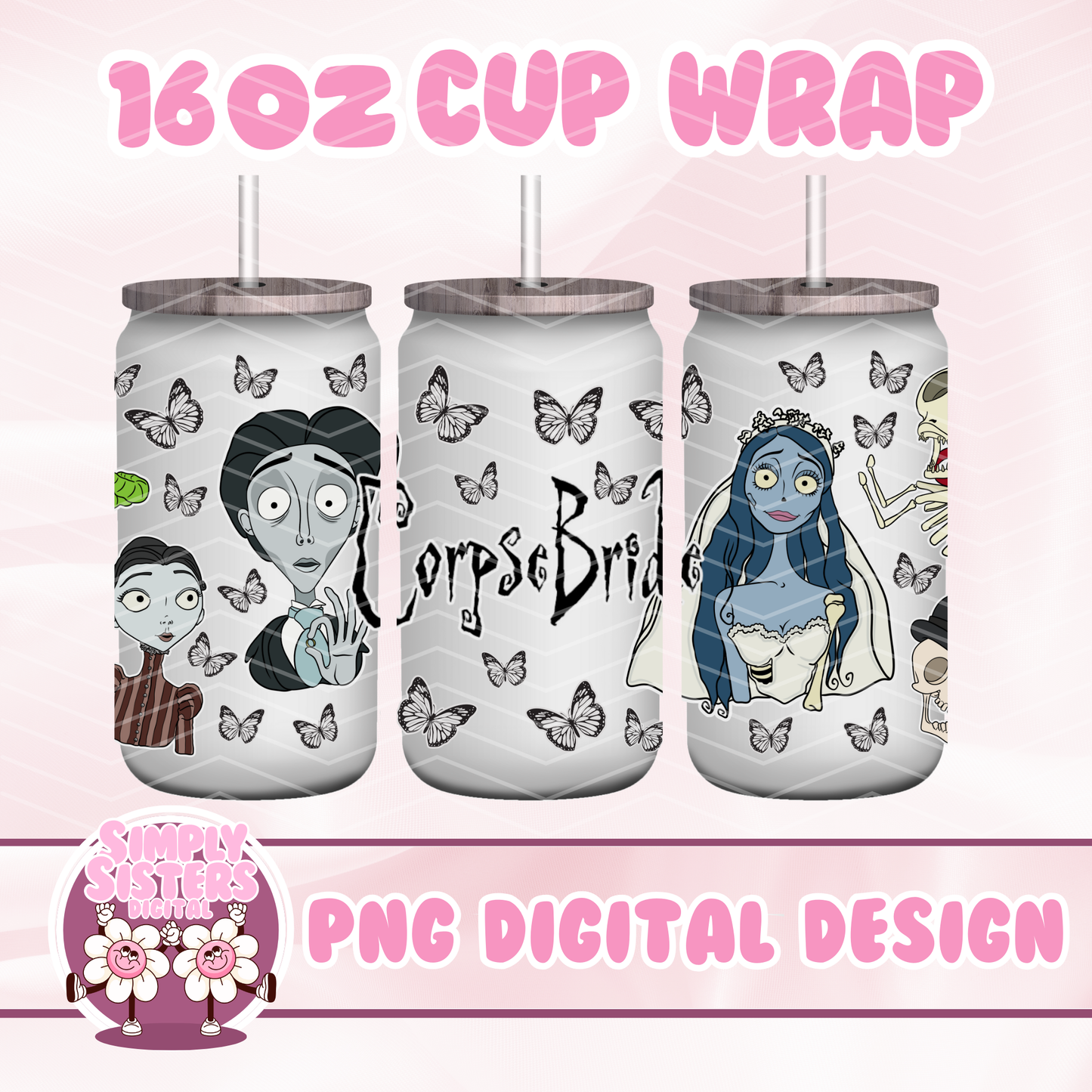 CORPSE BRIDE CUP WRAP
