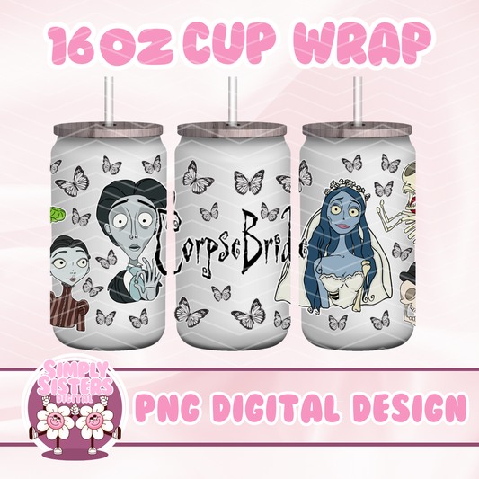 CORPSE BRIDE CUP WRAP