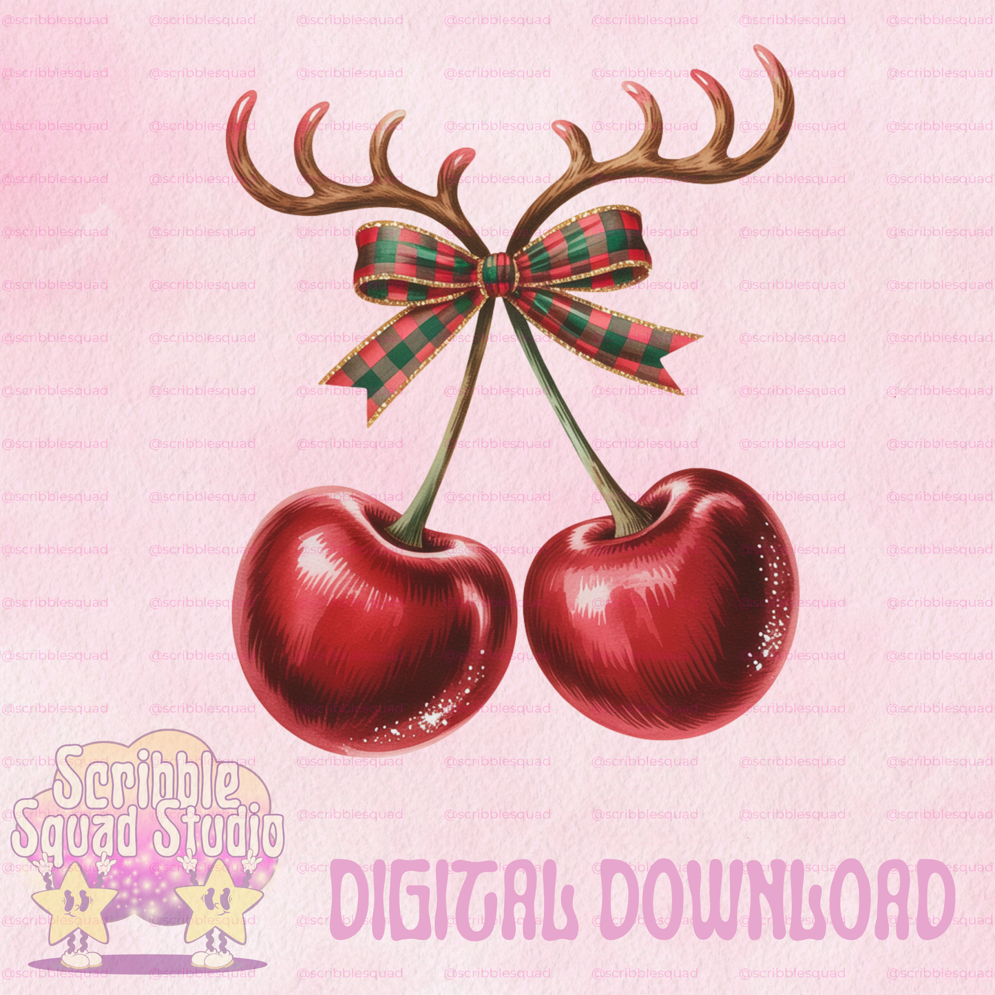 CHERRIES DEER PNG
