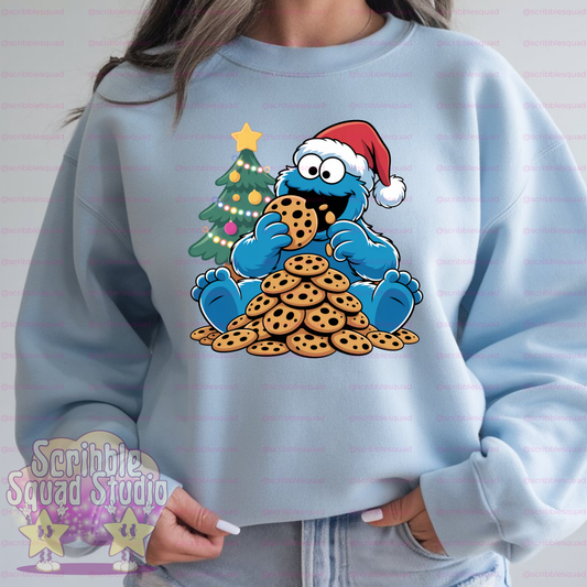COOKIE MONSTER CHRISTMAS PNG