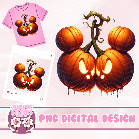 ANGRY MICKEY PUMPKIN HEAD PNG