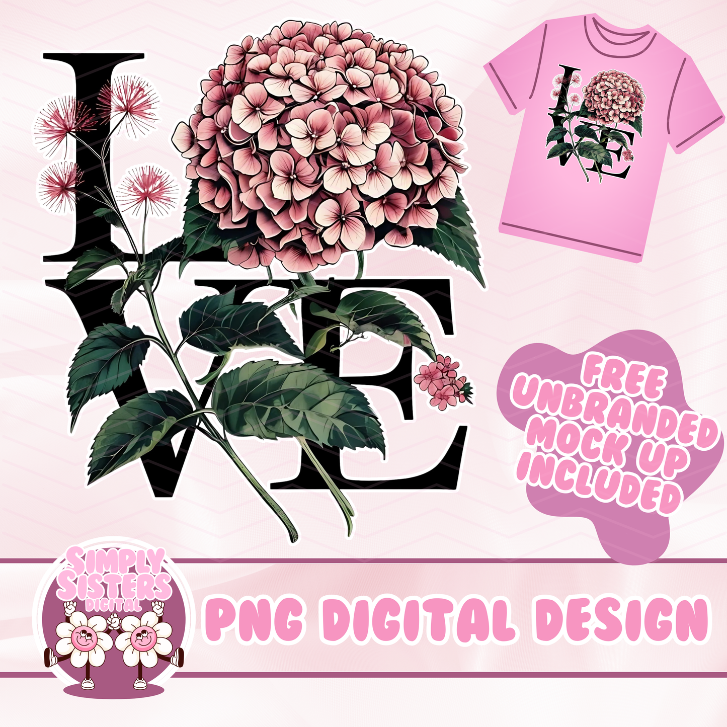 LOVE HYDRANGEA PNG