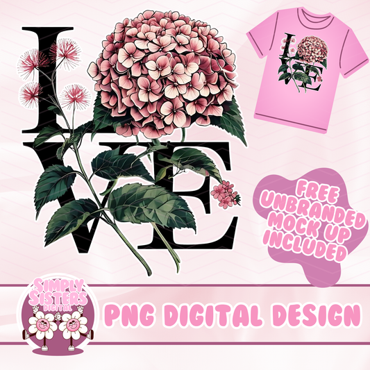 LOVE HYDRANGEA PNG