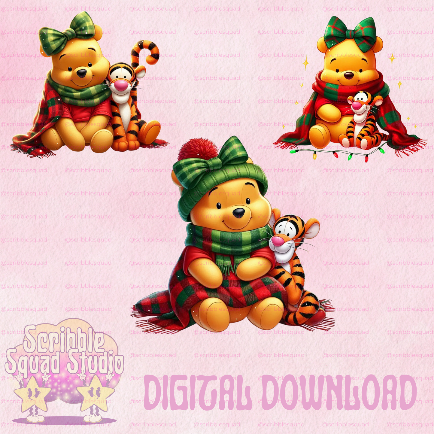 FESTIVE FRIENDS PNG BUNDLE 2