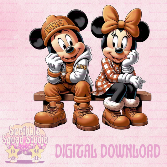 CUTE MICKEY COUPLE PNG