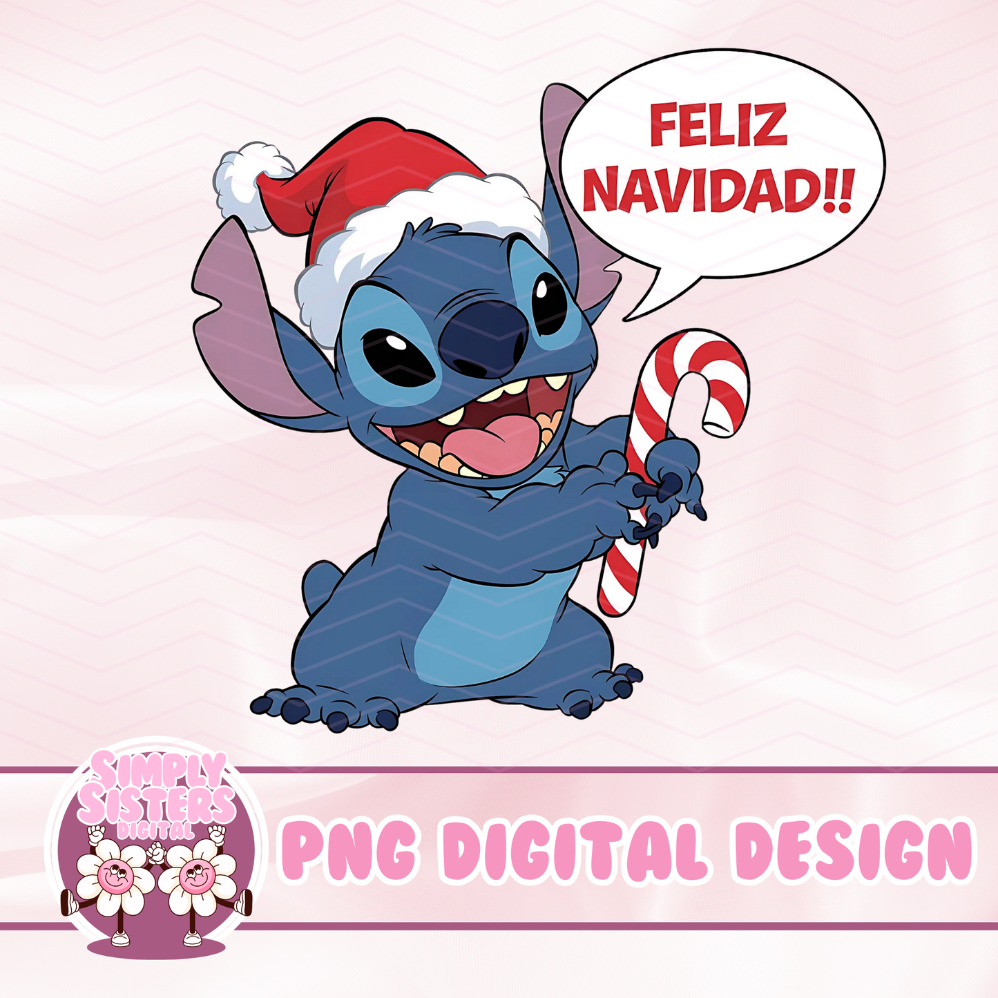 STITCH FELIZ NAVIDAD PNG