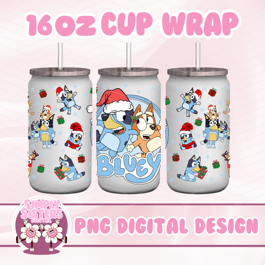 BLUEY CHRISTMAS CUP WRAP