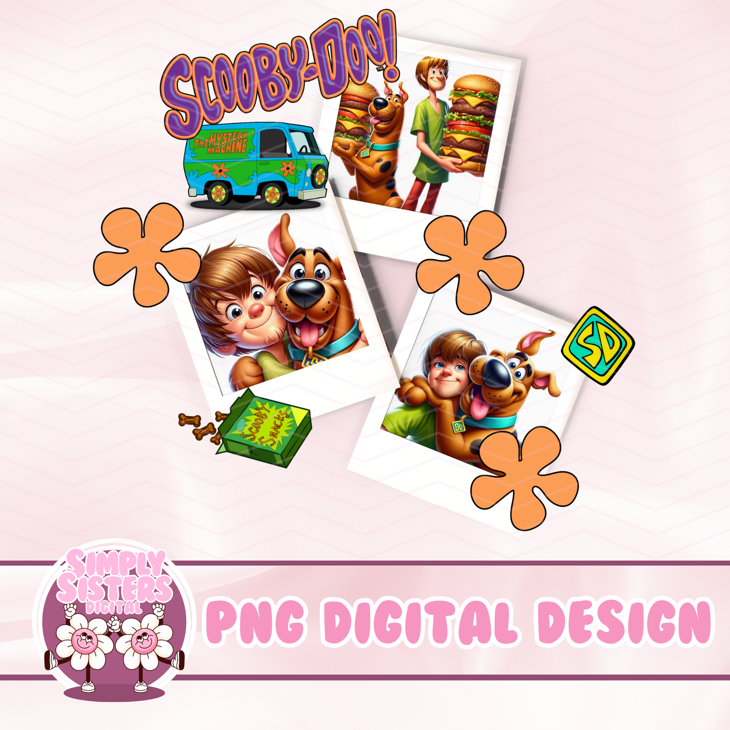 SCOOBY & SHAGGY POLAROID PNG