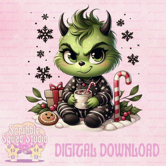 DEVIOUS CHRISTMAS GRINCH PNG