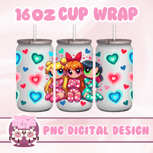 POWER PUFF PJ PARTY WRAP