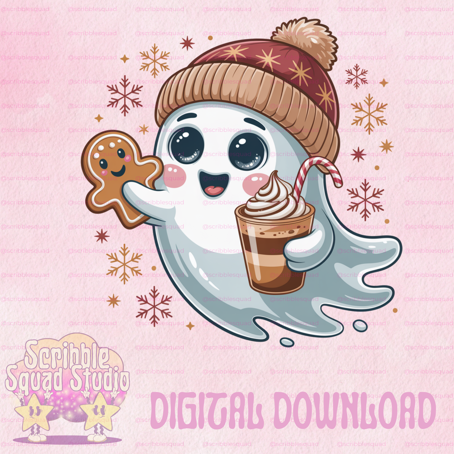GHOSTLY CHRISTMAS COOKIES PNG