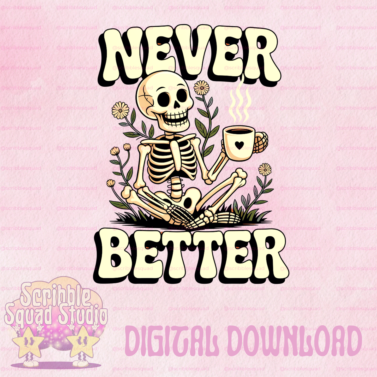 NEVER BETTER SKELETON PNG