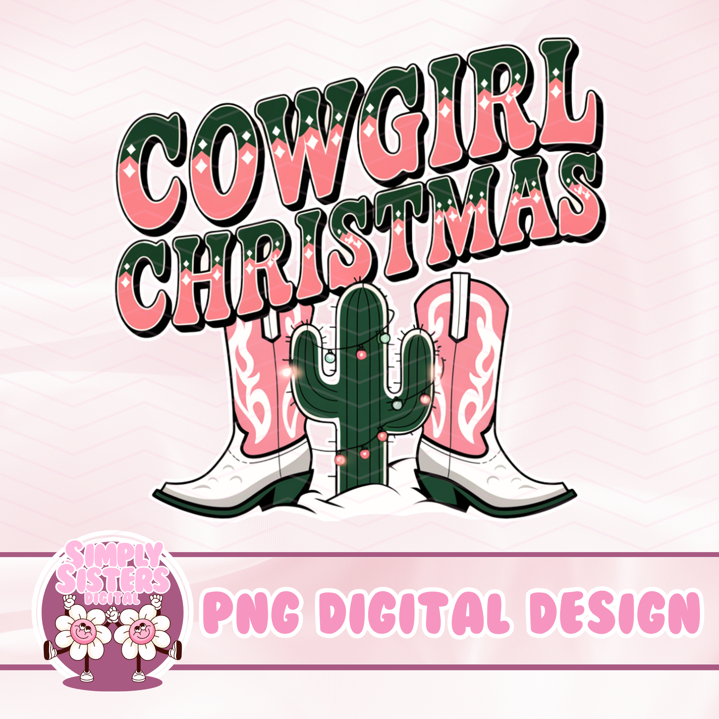 COWGIRL CHRISTMAS PNG