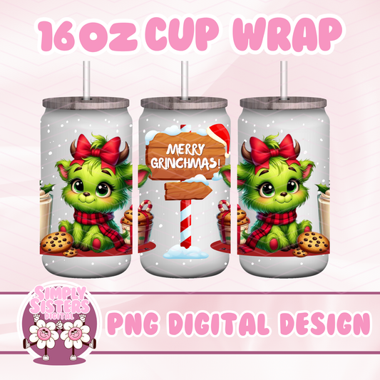 MERRY GRINCHMAS COW WRAP